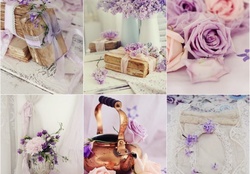 lilacs collage