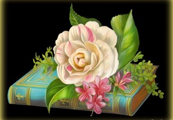 BOOK WITH FLOWERS