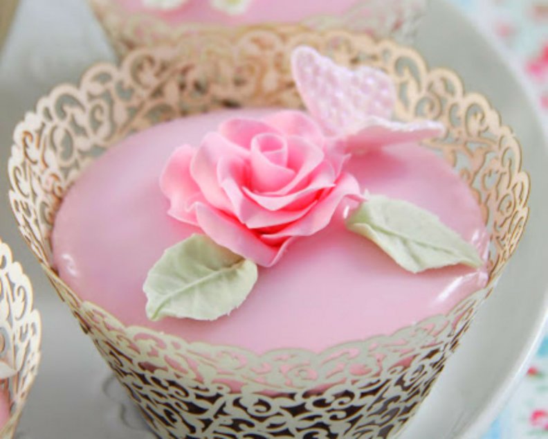 English garden cupcakes