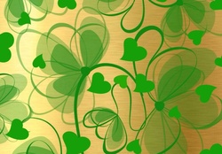 Green Flowers &amp; Hearts