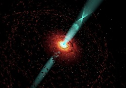 black hole in centre galaxy
