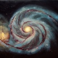 Irregular and spiral galaxy