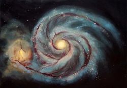 Irregular and spiral galaxy