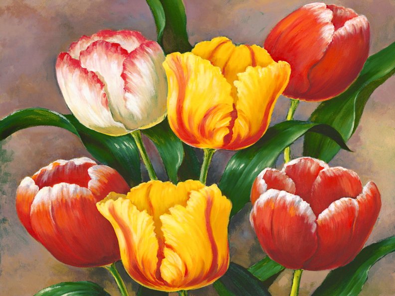 Spring tulips_detail