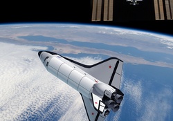 shuttle in space