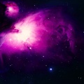 Starry Purple Blue Nebula
