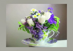 A cup of May flowers