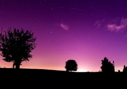starry purple sunset