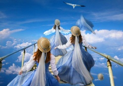 Girls in the sky