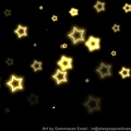Gold stars In The Sky At Night