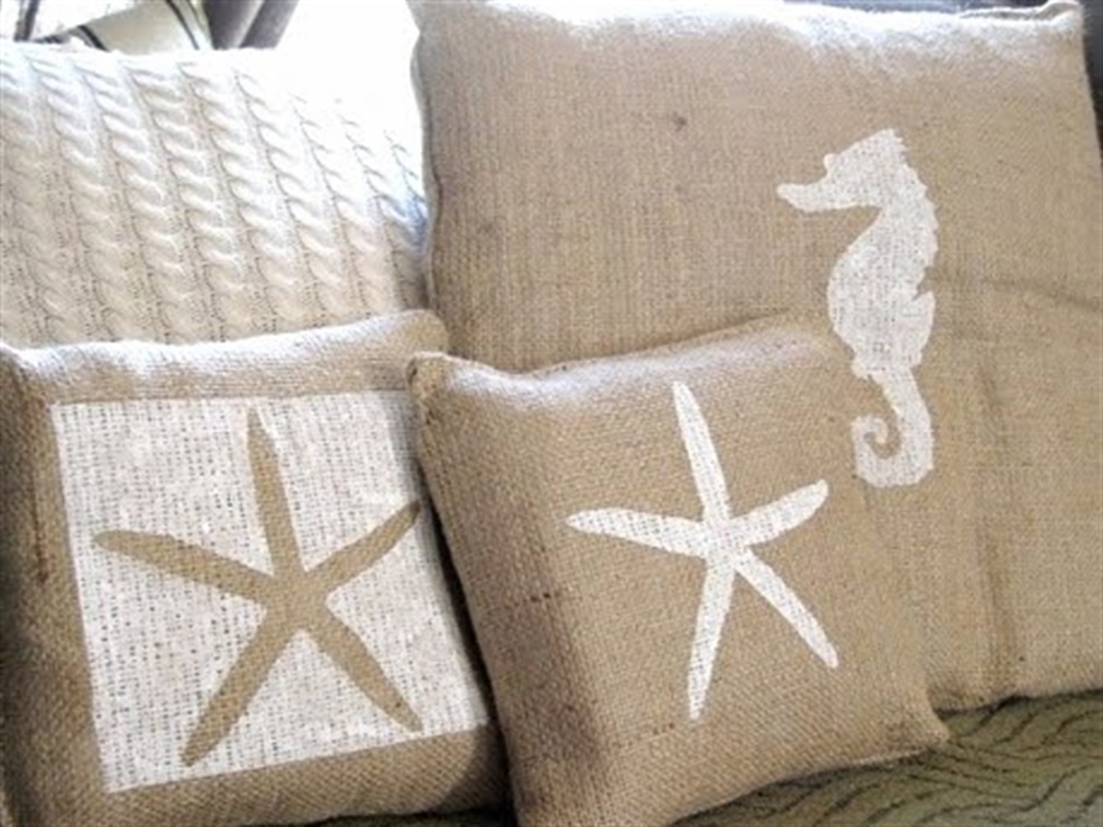 sea symbols _cushions _neutral
