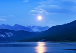 moon over great landscape