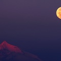 moon over the alps