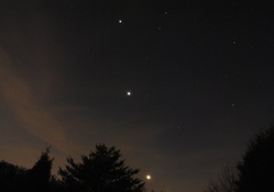 Jupiter, Venus &amp; Moon Conjunction