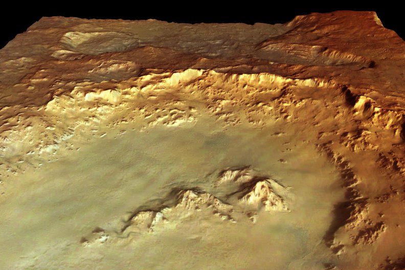 mars crater