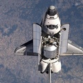 Space shuttle Discovery in space