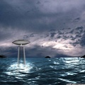 UFO over ocean
