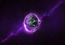 Purple Planet Earth