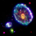 Stellar Ripple near Cartwheel Galaxy
