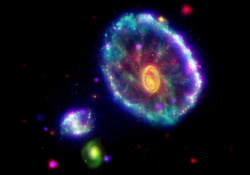 Stellar Ripple near Cartwheel Galaxy