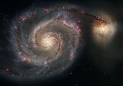 The Whirlpool Galaxy M51 And A Companion Galaxy