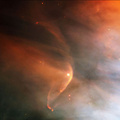 bow shock in orion nebula