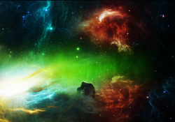 Colorful Nebulae in Space
