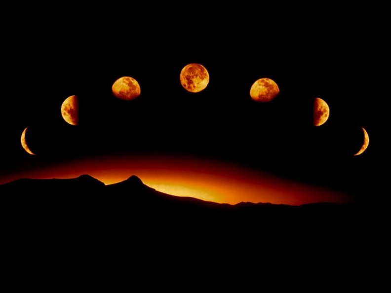 Orange Phase of Our Wonderful Moon