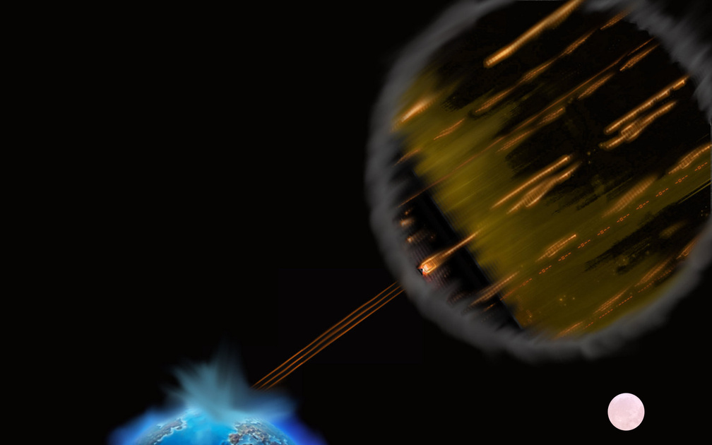 Amber attacks earth