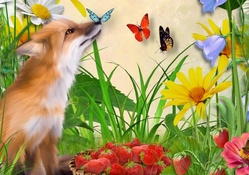 Fox in Berries