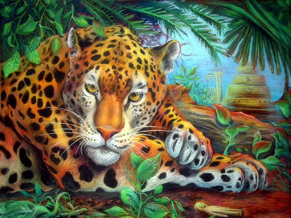 'Jaguar Crouched Silently'