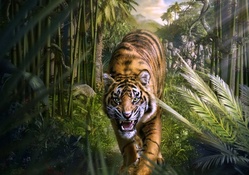 Jungle Tiger Drawing