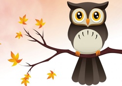 Autumn Vector Owl