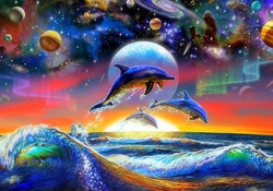 ★Dolphins in Sea Universe★