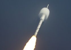 Ares 1 X Rocket Lifts Off