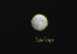 Solar eclipse simulated