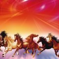 Seven Running Horses