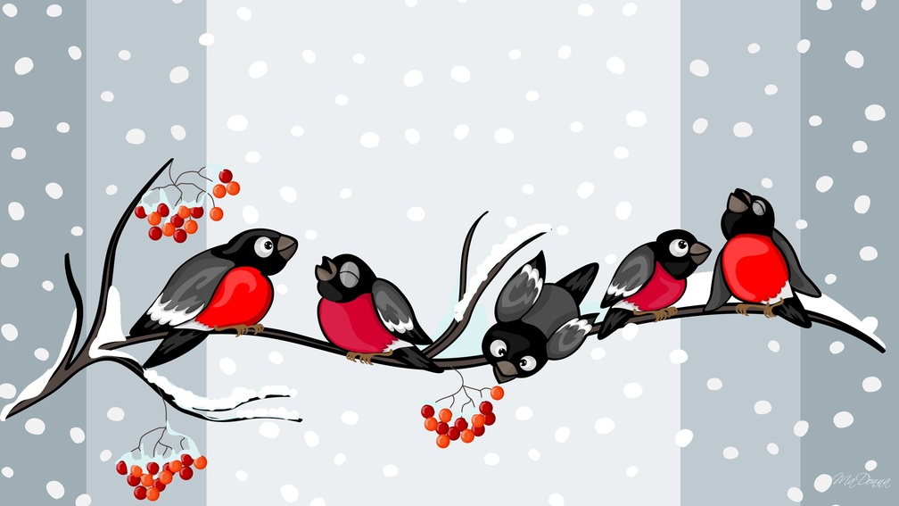Caroling Winter Finches