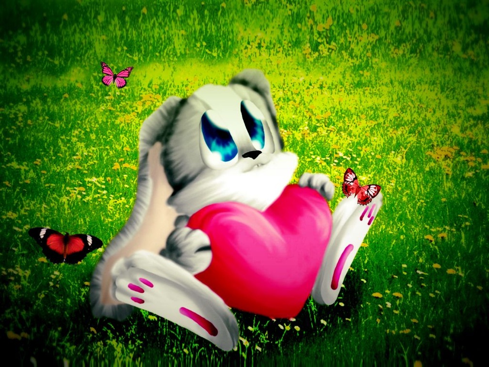 Bunny Wishes You Love at Valentine's Day