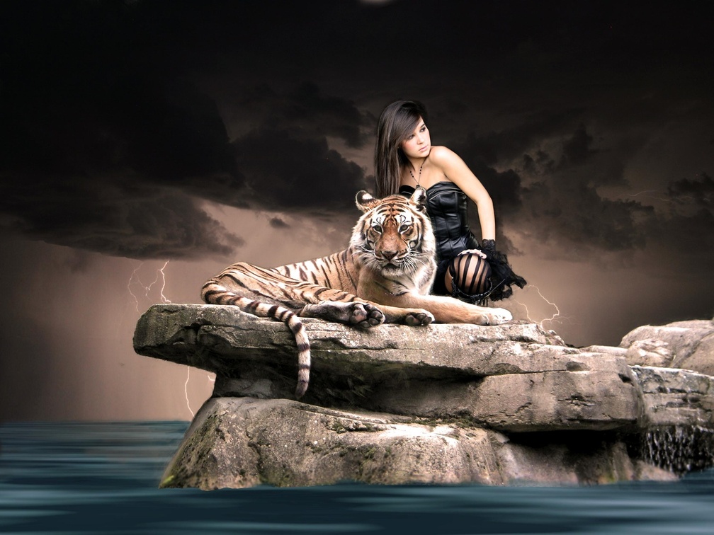 beauty and the tiger