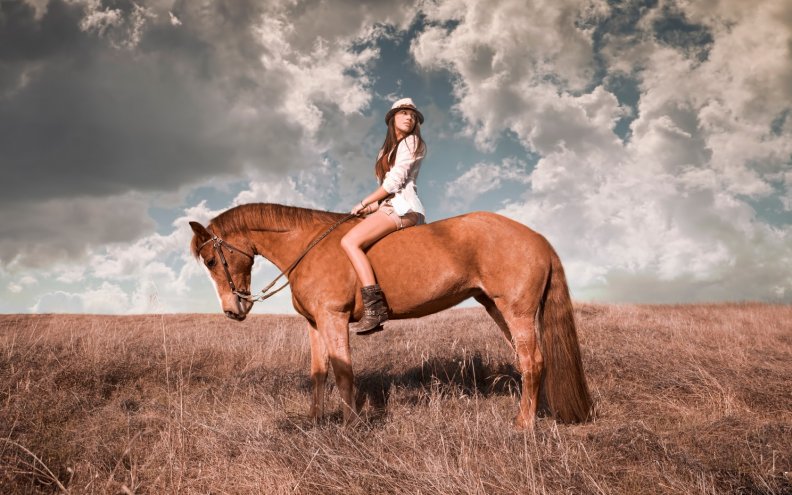 woman on horse