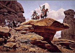 Indians on a Cliff