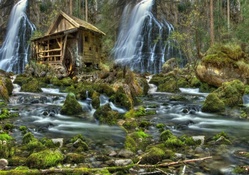 Waterfalls and Old Mill