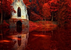 Red Autumn Reflection