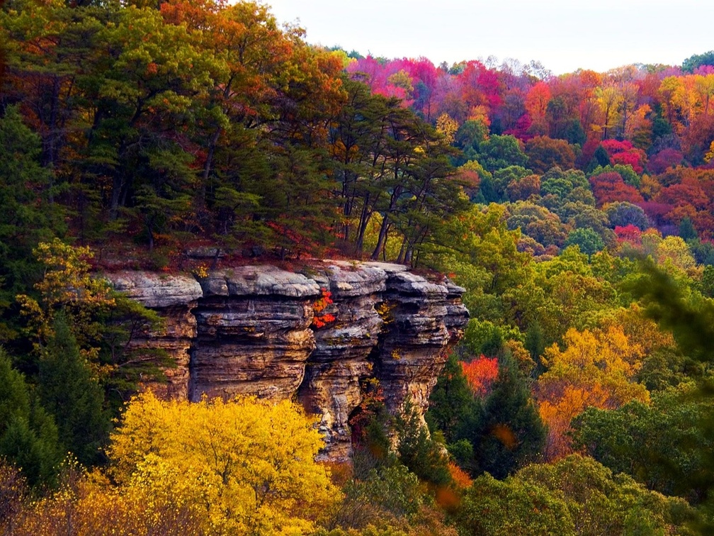 Autumn Overlook Hocking Hills, Ohio