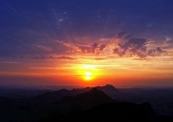 Beautiful Mountain Sunset