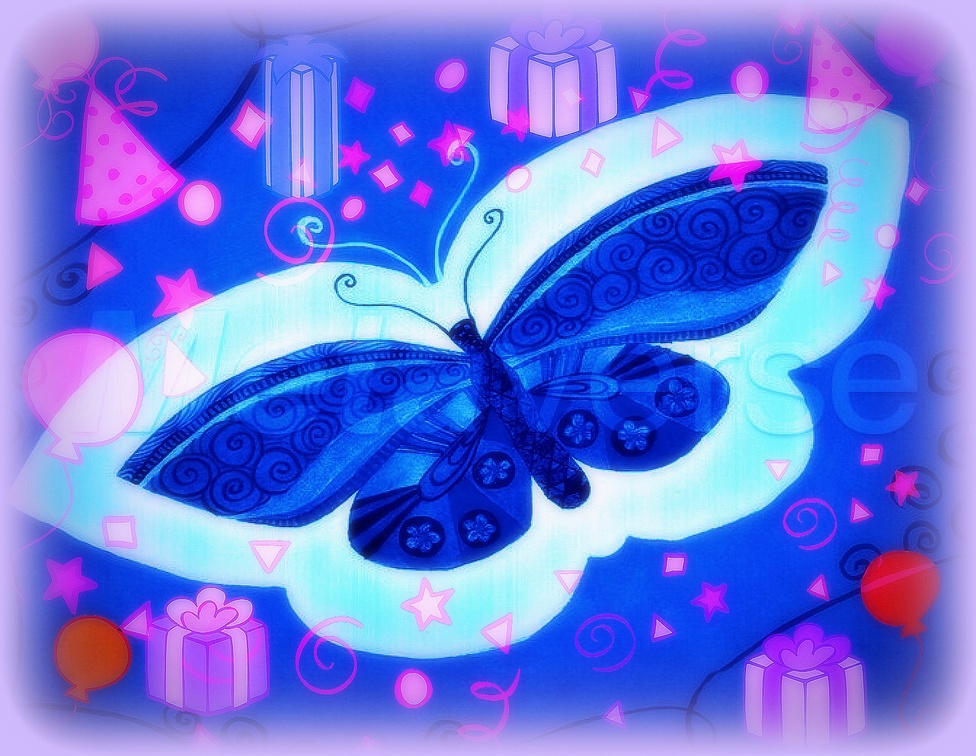 ✫Blue Butterfly Christmas✫