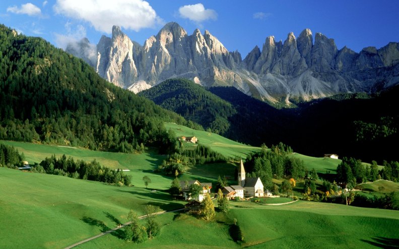 Mountain Village in Italy