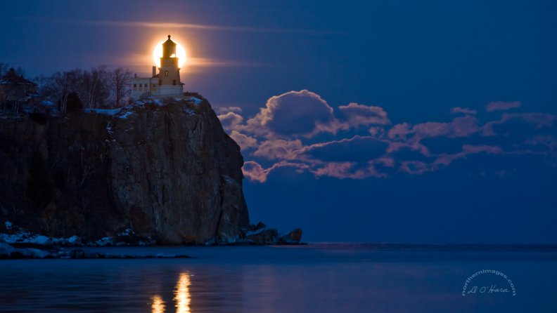 Full Moon at Split Rock Lighthouse