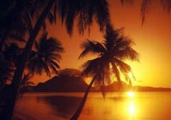 Polynesian Sunset~Bora Bora